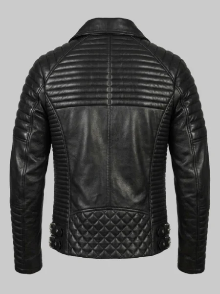 Winter Black Biker Leather Jacket