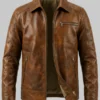 Brown Mens Leather Jacket