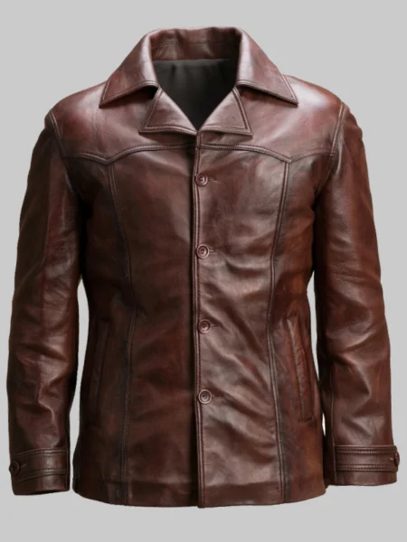 Dark Brown Streetwear Leather Jacket
