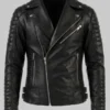 Mens Biker Leather Jacket