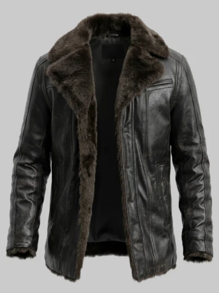 Shearling Leather Jacket For Men