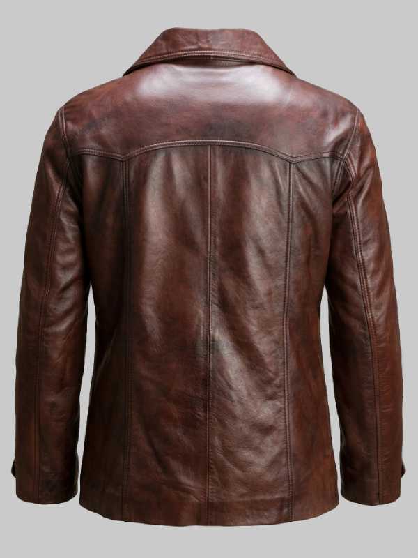 Dark Brown Streetwear Leather Jacket